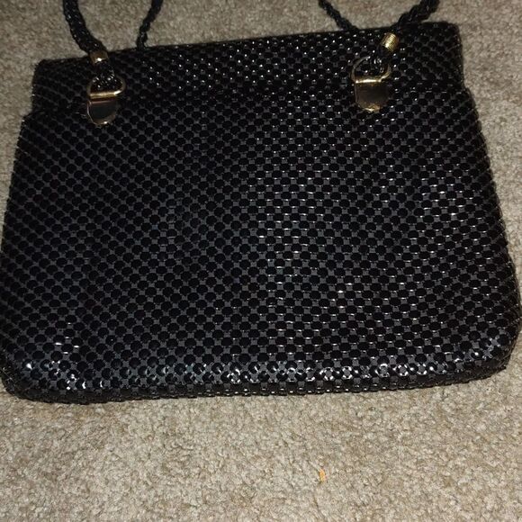 Warren Reed black metal mesh handbag purse - Picture 2 of 7
